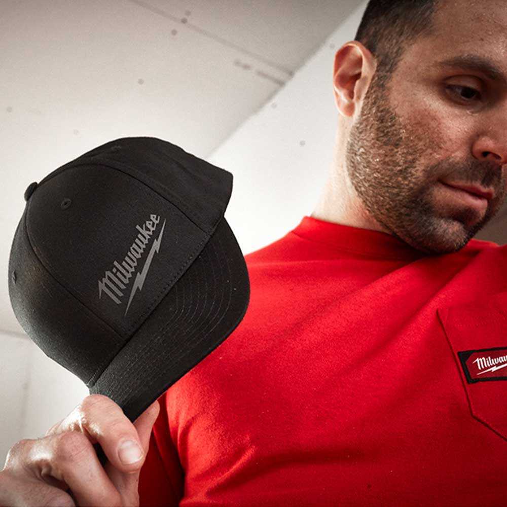 Milwaukee 504B-SM FF FITTED HAT - BLACK S/M - Ace Tool Group - Milwaukee
