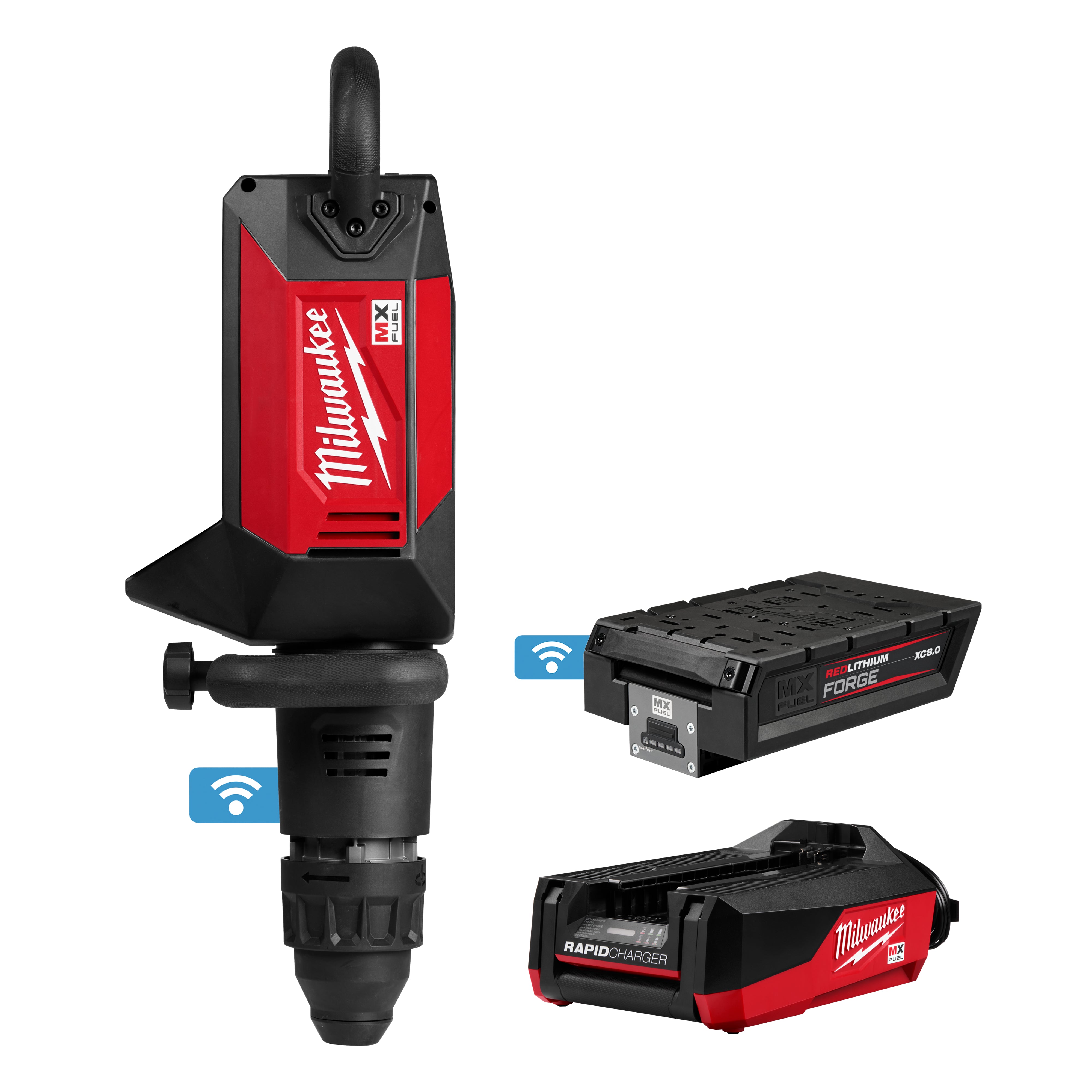 Milwaukee MXF365-1XC MX FUEL™ 27 lb SDS MAX Demolition Hammer Kit