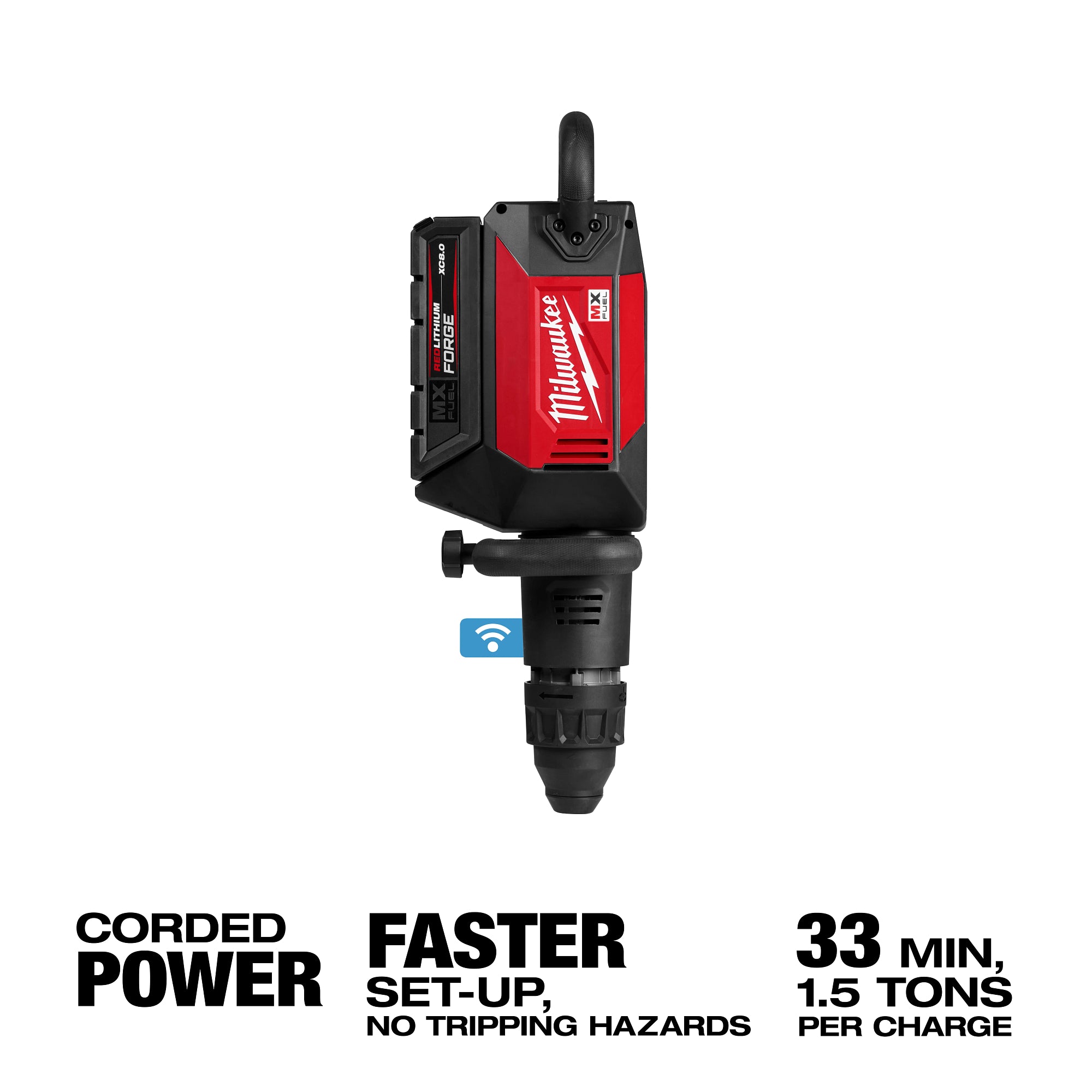 Milwaukee MXF365-1XC MX FUEL™ 27 lb SDS MAX Demolition Hammer Kit