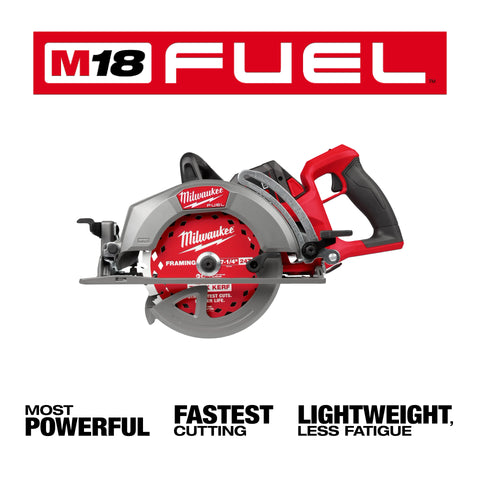 Milwaukee 2930-21HD M18 FUEL 7-1/4" Rear Handle Circular Saw Kit - Ace Tool Group - Milwaukee