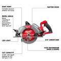 Milwaukee 2930-20 M18 FUEL 7-1/4 Inch Rear Handle Circular Saw (Bare Tool) - Ace Tool Group - Milwaukee