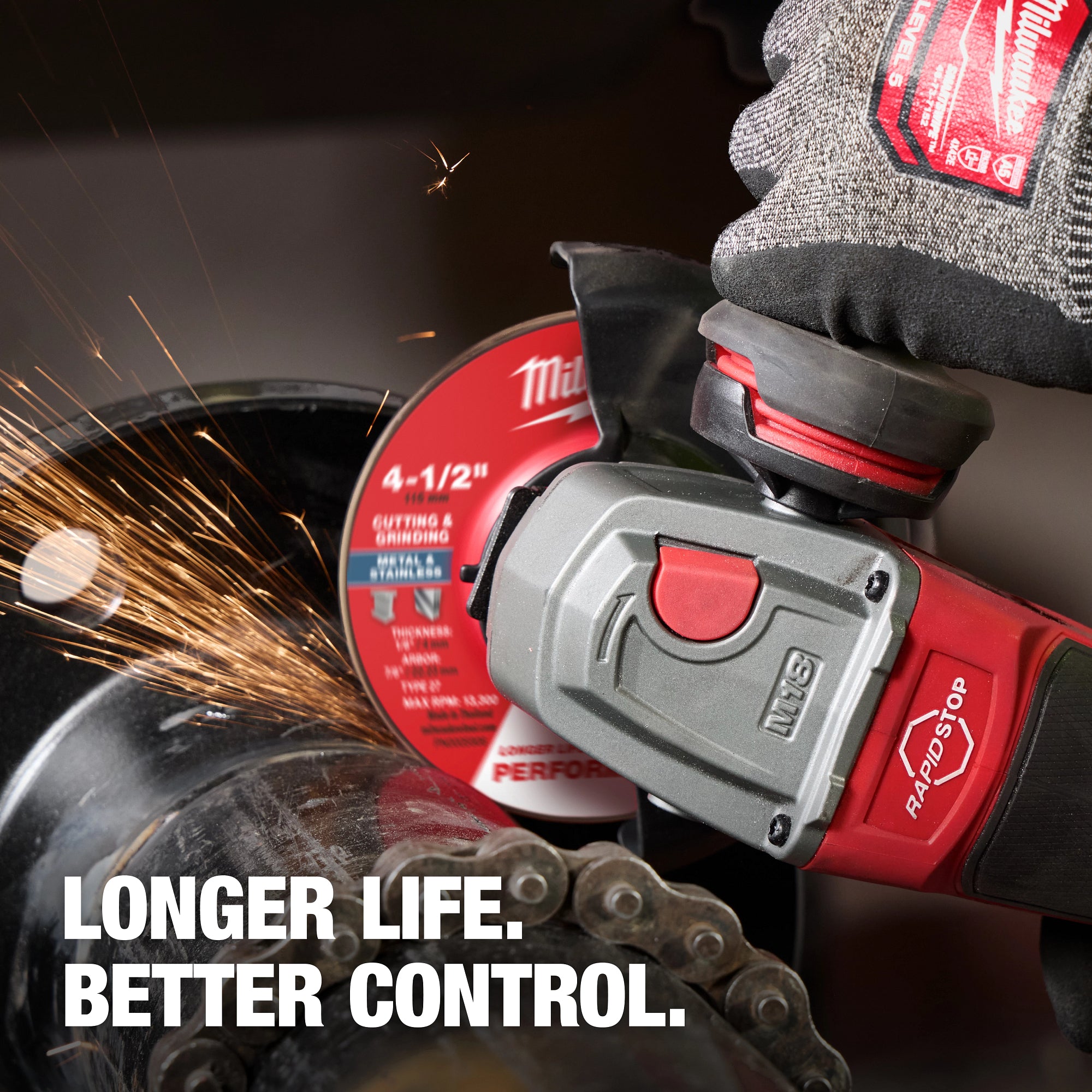 Milwaukee 49-94-0903 4-1/2" x 1/8" x 7/8" Performance+ Dual Metal Cut & Grind Wheel - Type 27 - Ace Tool Group - Milwaukee Tool