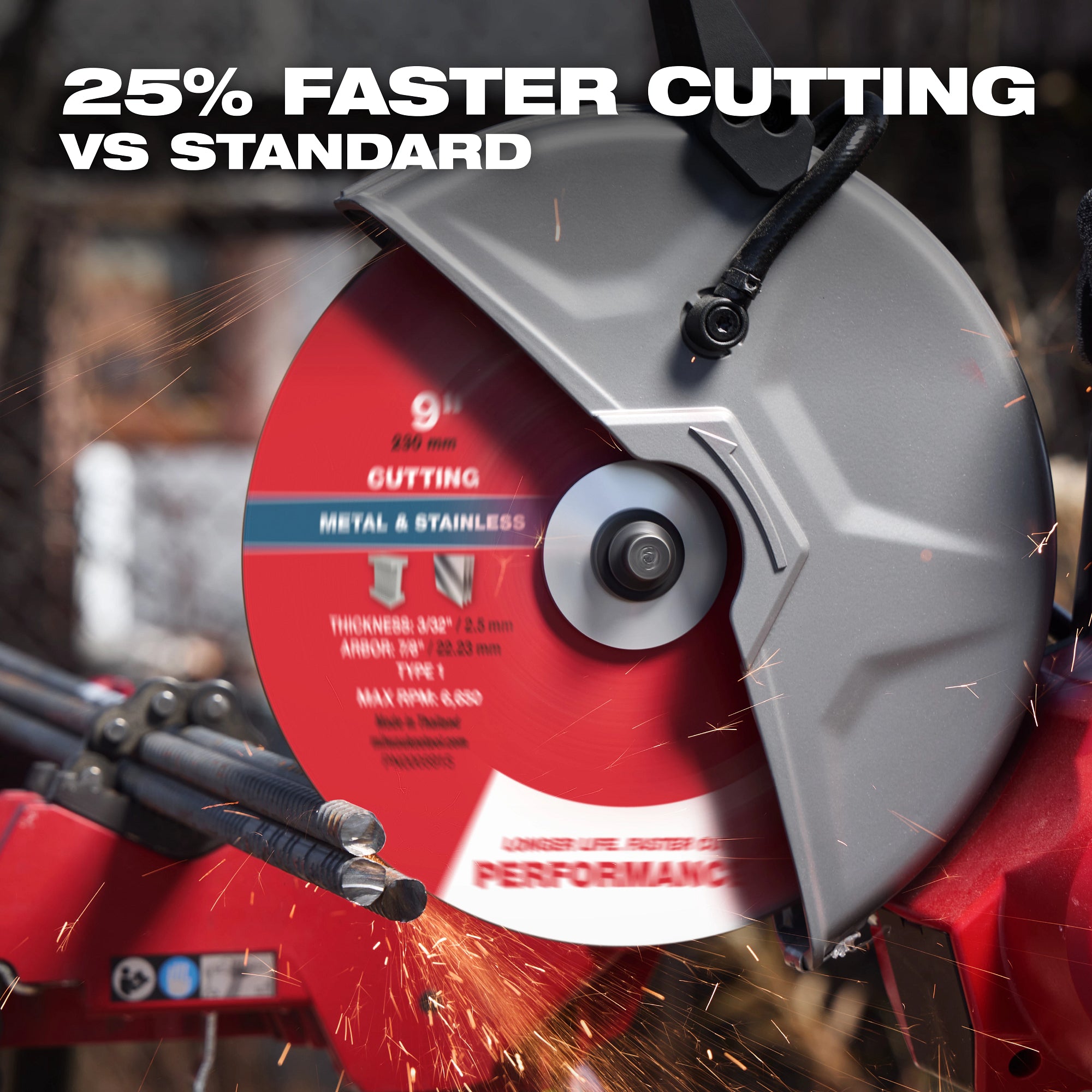 Milwaukee 49-94-0123 6" x .045" x 7/8" Performance+ Metal Cut Off Wheel - Type 1 - Ace Tool Group - Milwaukee Tool