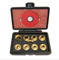 SawStop RT-TGS 9 pc Brass Precision Template Guide Set - Ace Tool Group - Sawstop