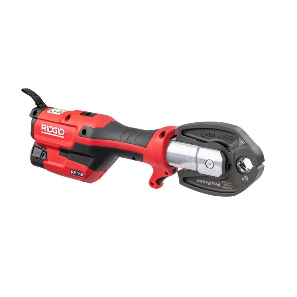 Ridgid 72553 RP 115 Battery Kit with ProPress Jaws (1/2"  3/4") - Ace Tool Group - Ridgid