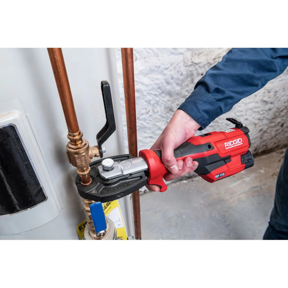 Ridgid 72553 RP 115 Battery Kit with ProPress Jaws (1/2"  3/4") - Ace Tool Group - Ridgid