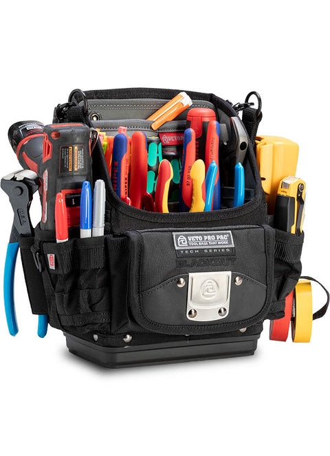 Veto Pro Pac VPP10834 TP6B Blackout Six Pocket Tool Pouch w/ Base - Ace Tool Group - Veto Pro Pac