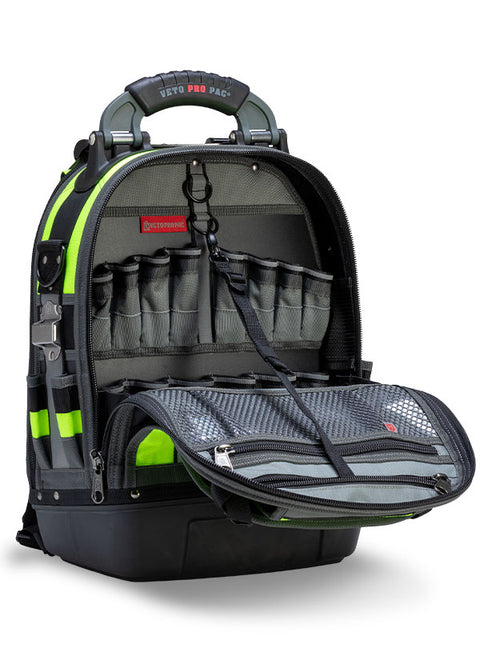 Veto Tech Pac VPP10063 Large Tool Backpack Hi-Viz Yellow - Ace Tool Group - Veto Pro Pac