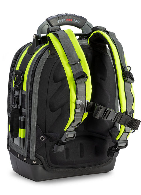 Veto Tech Pac VPP10063 Large Tool Backpack Hi-Viz Yellow - Ace Tool Group - Veto Pro Pac