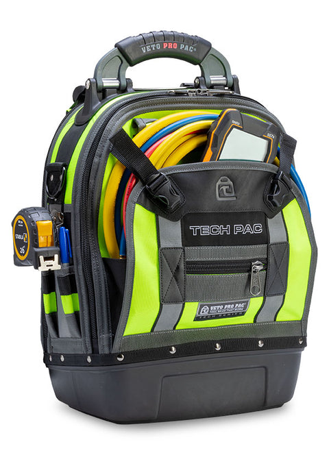 Veto Tech Pac VPP10063 Large Tool Backpack Hi-Viz Yellow - Ace Tool Group - Veto Pro Pac