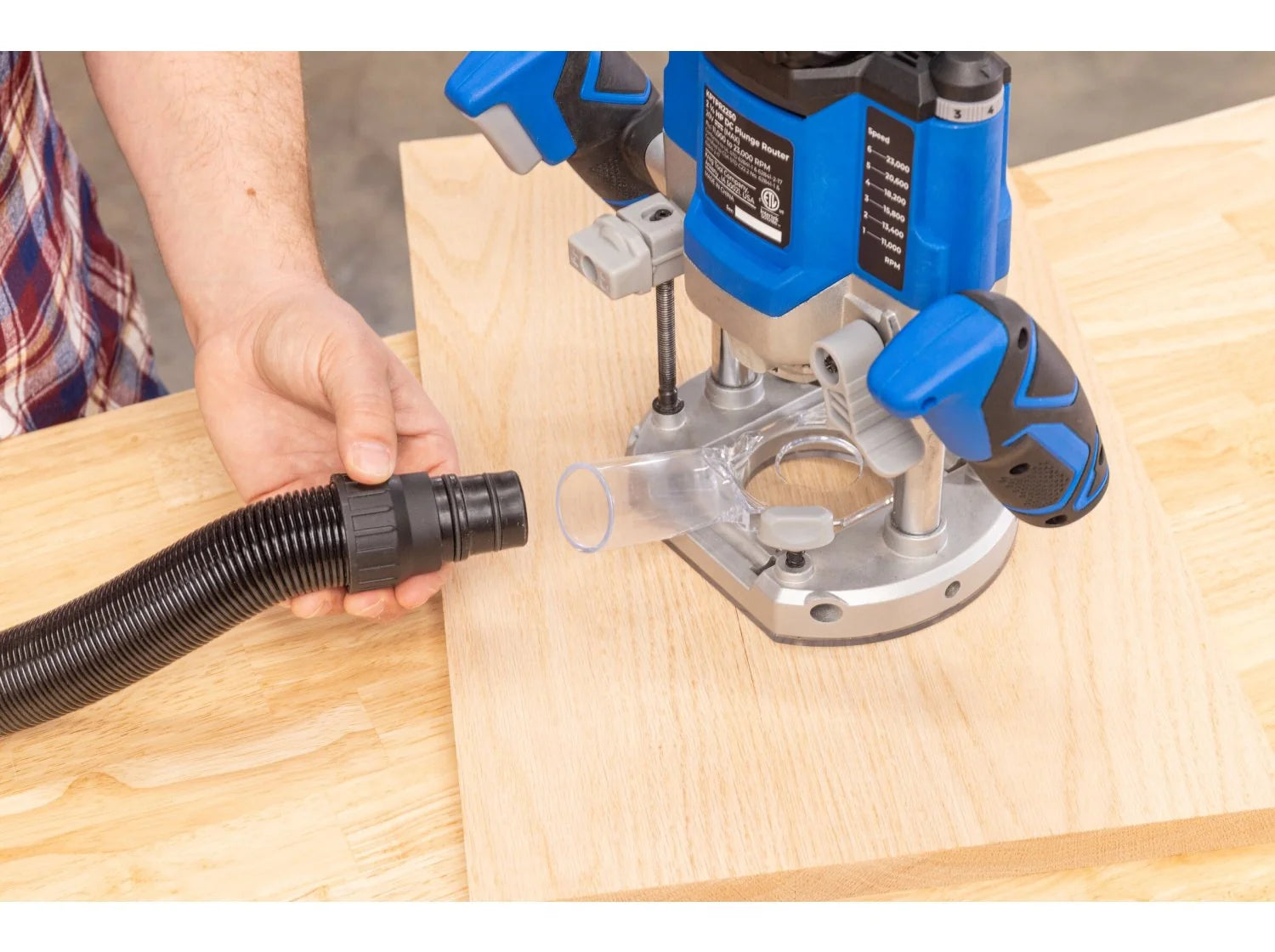 Kreg KPTPR225B 20V Cordless Ionic Drive 2-1/4 HP Plunge Router, Bare Tool - Ace Tool Group - Kreg