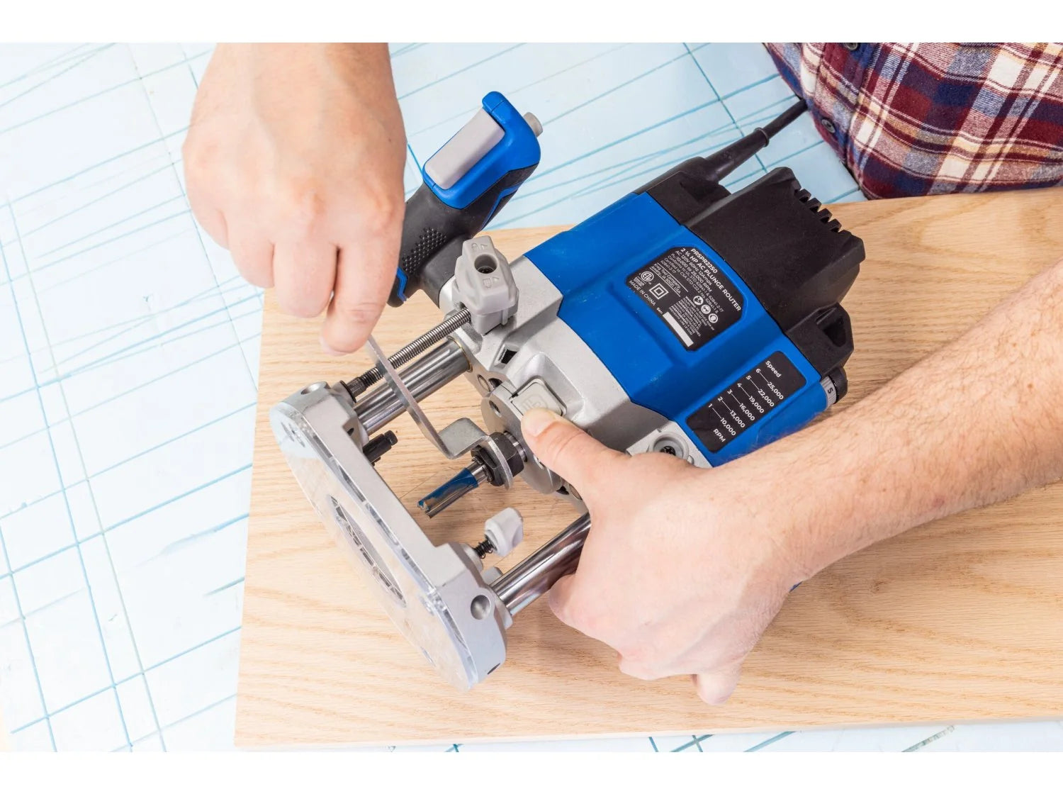 Kreg PRSPR225 2-1/4 Horsepower Plunge Router - Ace Tool Group - Kreg