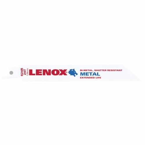 Lenox Metal Cutting Reciprocating Saw Blade With Power Blast Technology Bi-Metal 6-Inch 24 Tpi 50/Pk - Ace Tool Group - Lenox