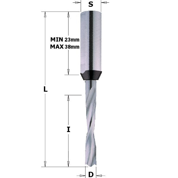 CMT 311.080.22 Solid Carbide Dowel Drill 8mm Diameter - Ace Tool Group - CMT