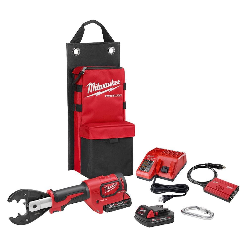 Milwaukee 2678-22O M18FORCE LOGIC 6T UTILITY CRIMPING KIT W/ D3 GROOVES & FIXED O DIE - Ace Tool Group - Milwaukee