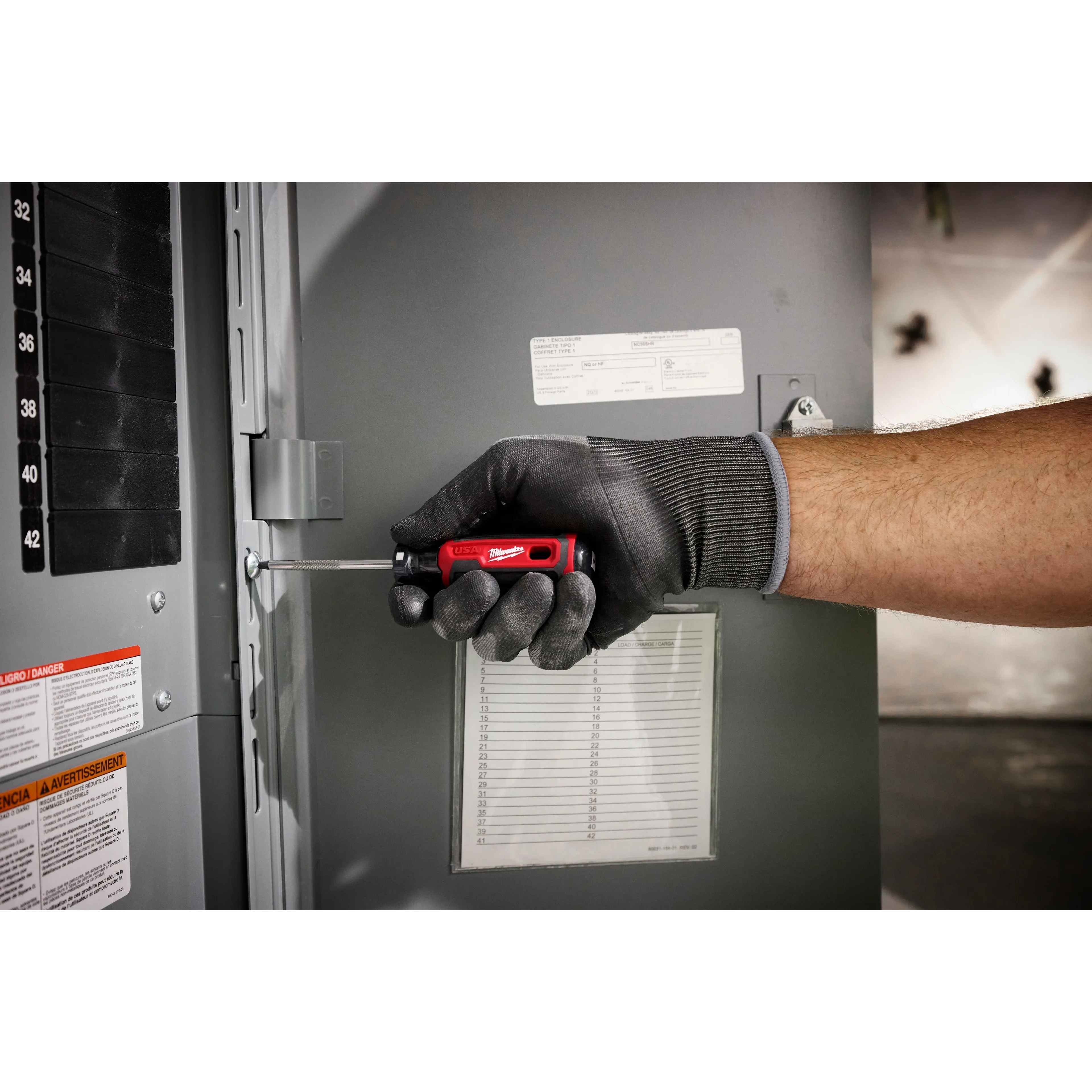 Milwaukee MT227 #1 Square 8" Cushion Grip Screwdriver (USA) - Ace Tool Group - Milwaukee