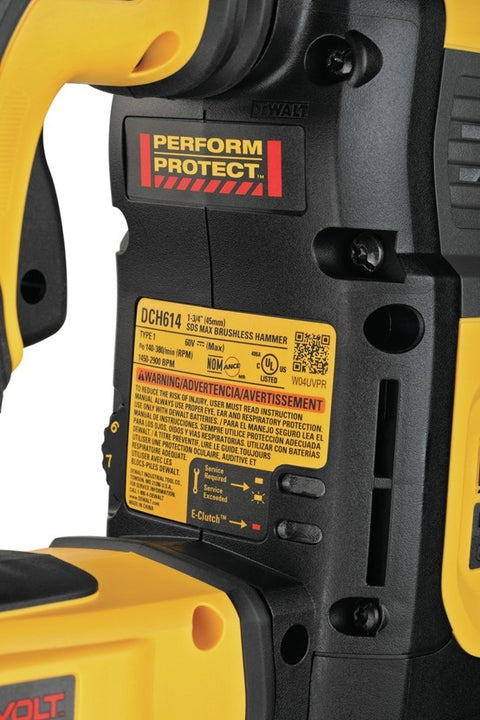 Dewalt DCH614B 60V Max* 1-3/4 In. Sds Max Hammer - Ace Tool Group - DeWalt