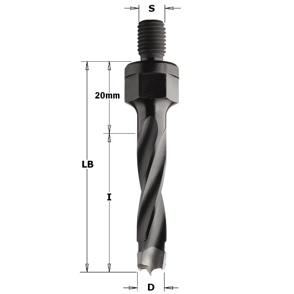 Cmt 346.060.12 Dowel Drill 6X43X63 S=M10 Lh - Ace Tool Group - CMT