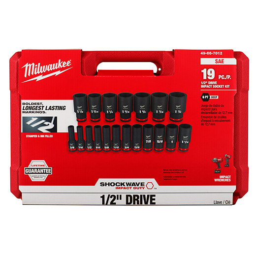 Milwaukee 49-66-7012 19PCSHOCKWAVE ID - Ace Tool Group - Milwaukee