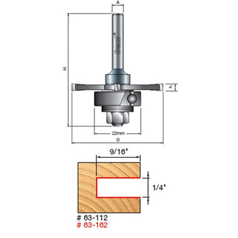 Freud Tools 9/16" Depth Slotting Cutter Set - Ace Tool Group - Freud