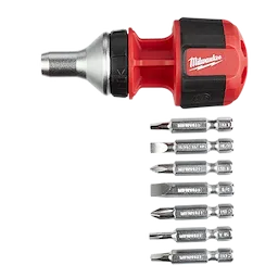 Milwaukee 48-22-2330 8-In-1 Comp Ratchet Multi-Bit Drv - Ace Tool Group - Milwaukee