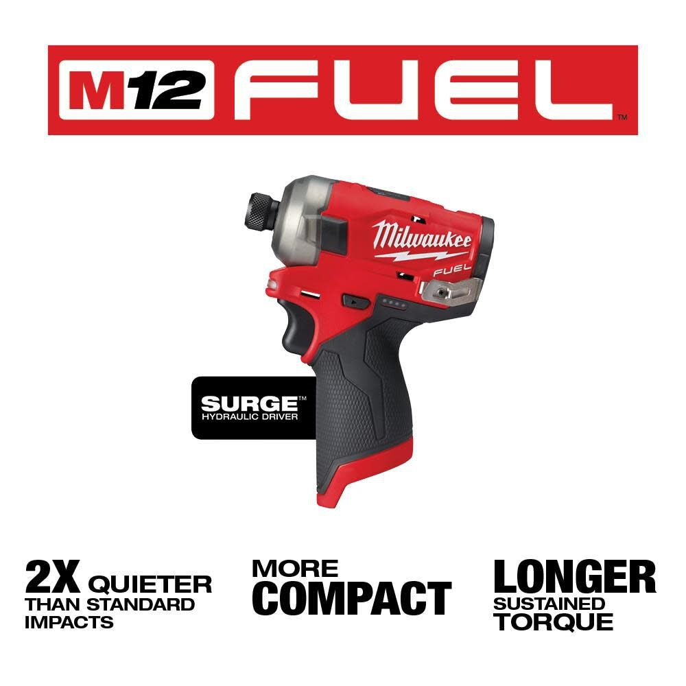 Milwaukee 2551-20 M12 1/4" Hex Hydraulic Driver Tool - Ace Tool Group - Milwaukee