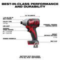 Milwaukee 2656-20 M18 1/4" Hex Impact Driver - Ace Tool Group - Milwaukee