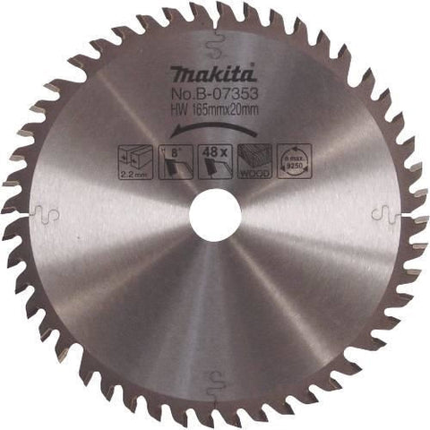 Makita B-07353 6 1-2 in. Carbide-Tipped Saw Blade - Ace Tool Group - Makita