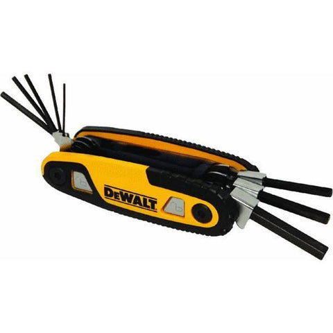 Dewalt Hex Key Set Sae Folding/Locking 8 Keys - Ace Tool Group - DeWalt