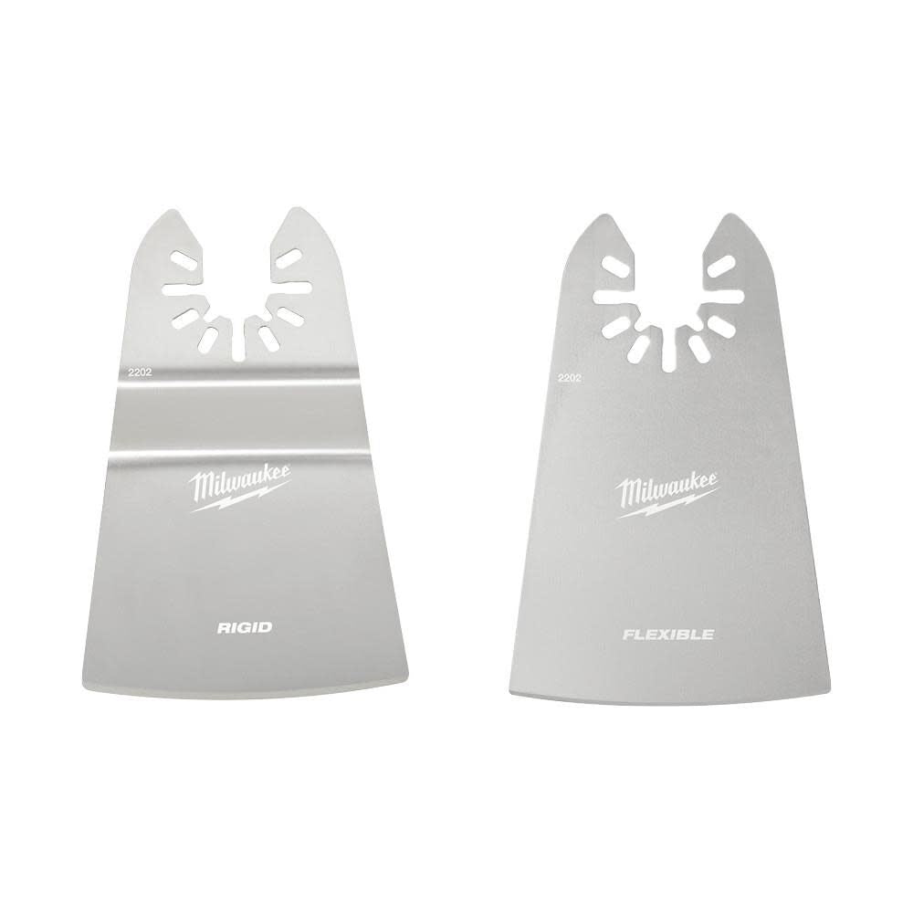 Milwaukee 49-25-2202 Milwaukee OPEN-LOK 2" RIGID & 2" FLEXIBLE SCRAPER VARIETY PACK 2PC - Ace Tool Group - Milwaukee