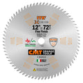 CMT 253.072.12 ITK 12 in. x 72T Sliding Miter Saw Blade - Ace Tool Group - CMT