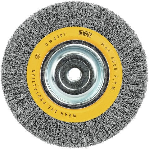 Dewalt Dw4907 8" Crimped Wire Wheel, 5/8" Arbor, Wide Face .014" - Ace Tool Group - DeWalt