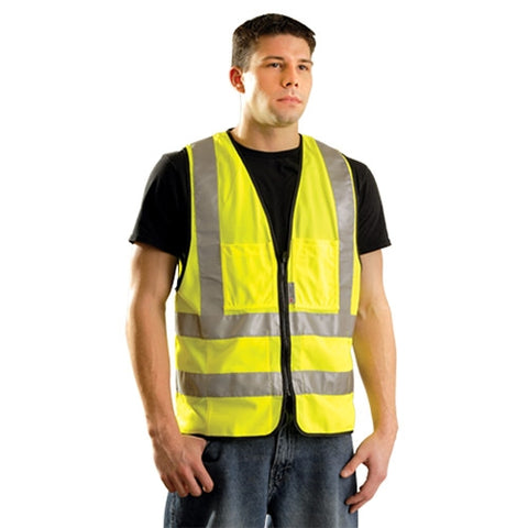 Occunomix LUX-SSFS Solid Dual Stripe Surveyor Safety Vest - Ace Tool Group - Occunomix