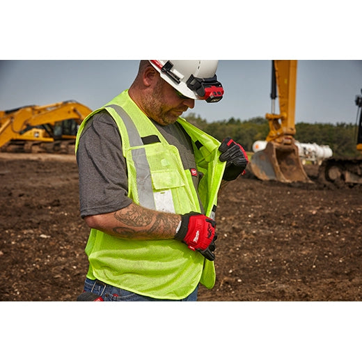 Milwaukee 48-73-5125 Class 2 Breakaway High Visibility Orange Mesh Safety Vest - S/M 12 Pack