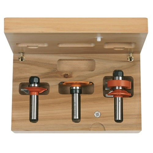 CMT 855.803.11 3-Piece Glass Panel Set, 1/2-Inch Shank - Ace Tool Group - CMT
