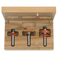 CMT 855.803.11 3-Piece Glass Panel Set, 1/2-Inch Shank - Ace Tool Group - CMT