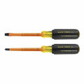 Klein Tools 33532-INS 2-Piece Cushion-Grip Insulated Screwdriver Set - Ace Tool Group - Klein