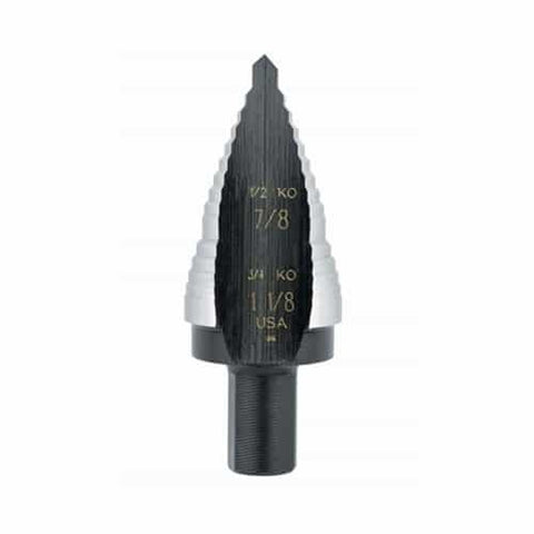 Irwin 10239 Unibit #9 7/8-Inch And 1-1/8-Inch Step-Drill Bit 1/2-Inch Shank - Ace Tool Group - Irwin