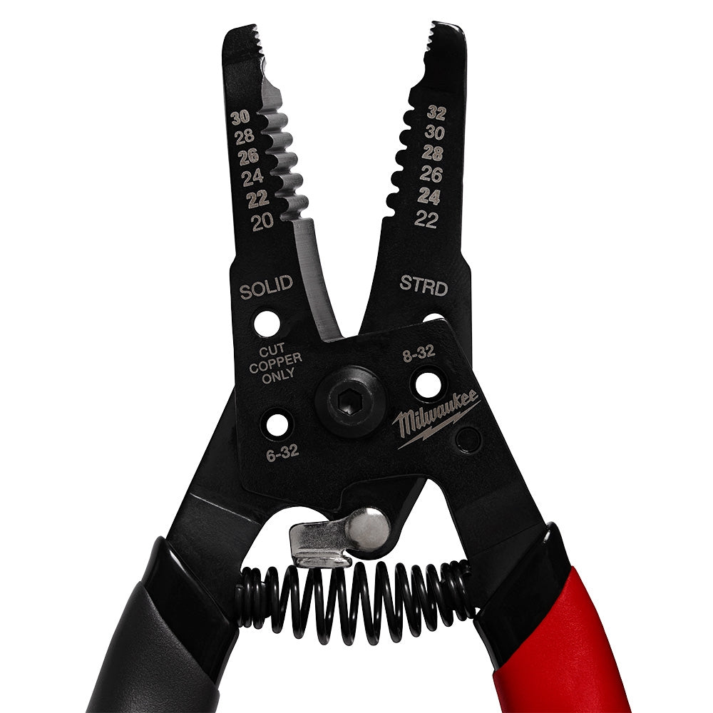Milwaukee 20-32 Awg Low Voltage Dipped Grip Wire Stripper & Cutter - Ace Tool Group - Milwaukee