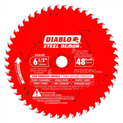 Diablo Tools 6-1/2" X 24-Teeth Demo Demon Ultra-Thin Framing/Demolition Saw Blade For Wood - Ace Tool Group - Diablo