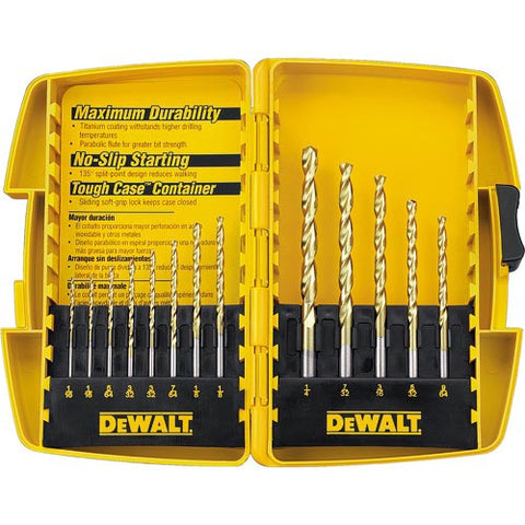 Dewalt Dw1363 13-Piece Titanium Drill Bit Split Point Set - Ace Tool Group - DeWalt