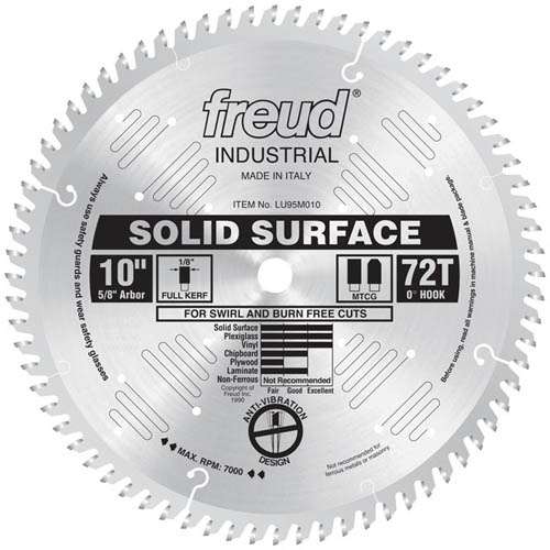 Freud Tools 10" Solid Surface Blade - Ace Tool Group - Freud