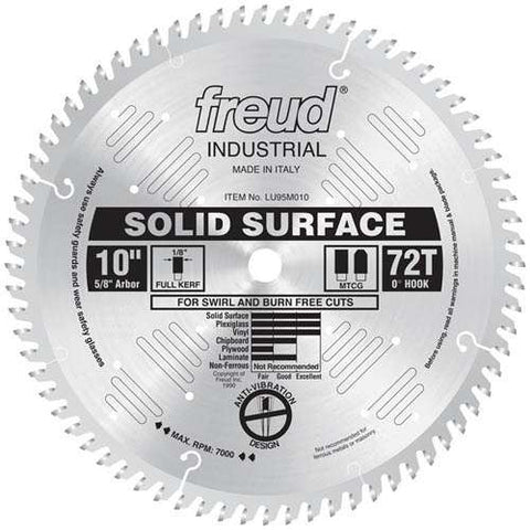 Freud Tools 10" Solid Surface Blade - Ace Tool Group - Freud