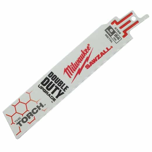 Milwaukee 48-00-5786 Sawzall Blade 24T 6 Inch Torch 5 Pack - Ace Tool Group - Milwaukee
