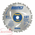 Irwin 14028 Marathon Carbide Corded Circular Saw Blade 7 1/4-Inch 18T - Ace Tool Group - Irwin