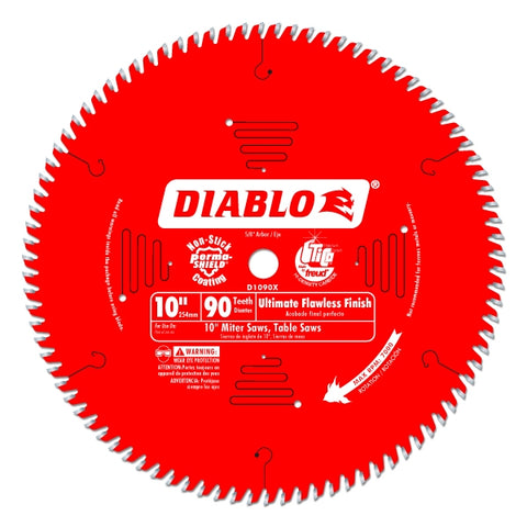Diablo Tools 10" X 90-Teeth Ultimate Polished Finish Saw Blade For Wood - Ace Tool Group - Diablo