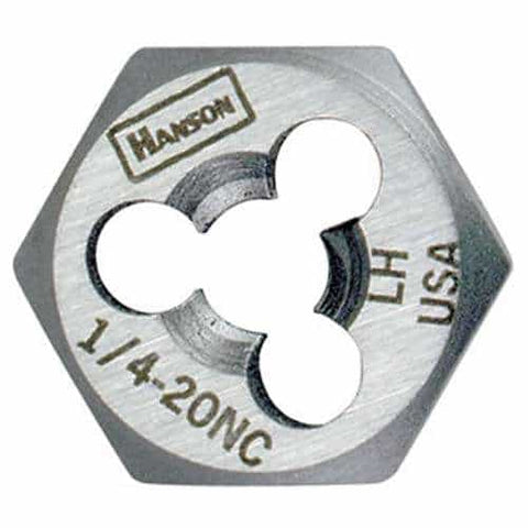 Irwin 7760 High Carbon Steel Re-Threading Fractional Hexagon Dies - Die 3/4-16 Lh Hrt Hanson - Ace Tool Group - Irwin