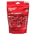 Milwaukee 48-73-3005 100 Pair Ear Plugs 6 Pack - Ace Tool Group - Milwaukee