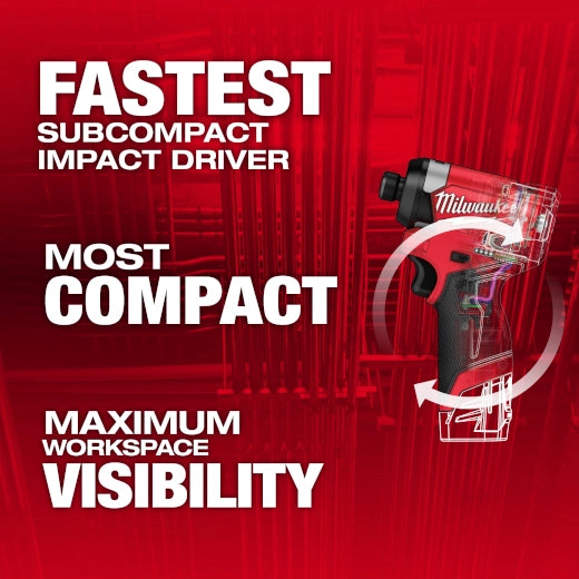 Milwaukee 3453-20 M12 FUEL 1/4 in. Hex Impact Driver - Ace Tool Group - Milwaukee
