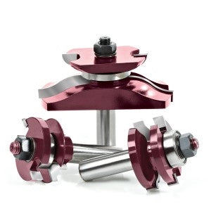 Age Saw Blades Piece Ogee Raised Panel Door Making 1/2 Inch Shank With Ball Bearing Set With Back Cutter For 3/4 - 7/8 Material - Ace Tool Group - A.G.E Cutting Tools